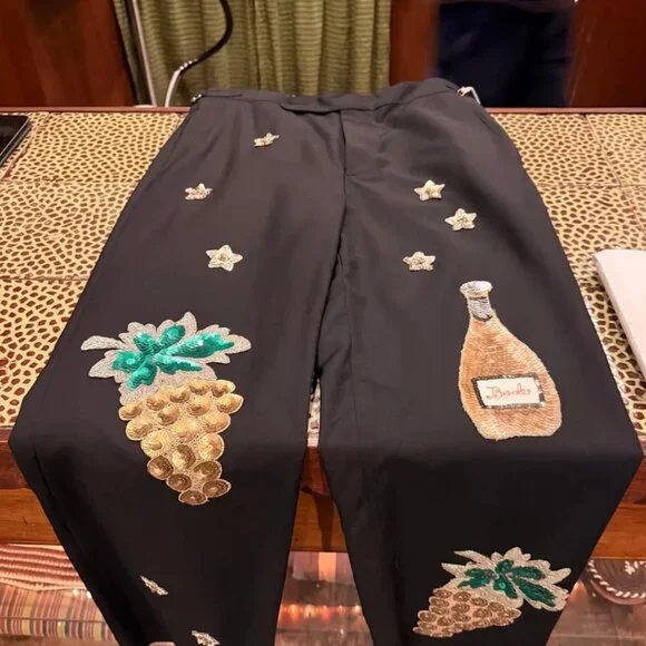 NWT BODE Embroidered Formal Trousers - Size 31 - Picture 4 of 9